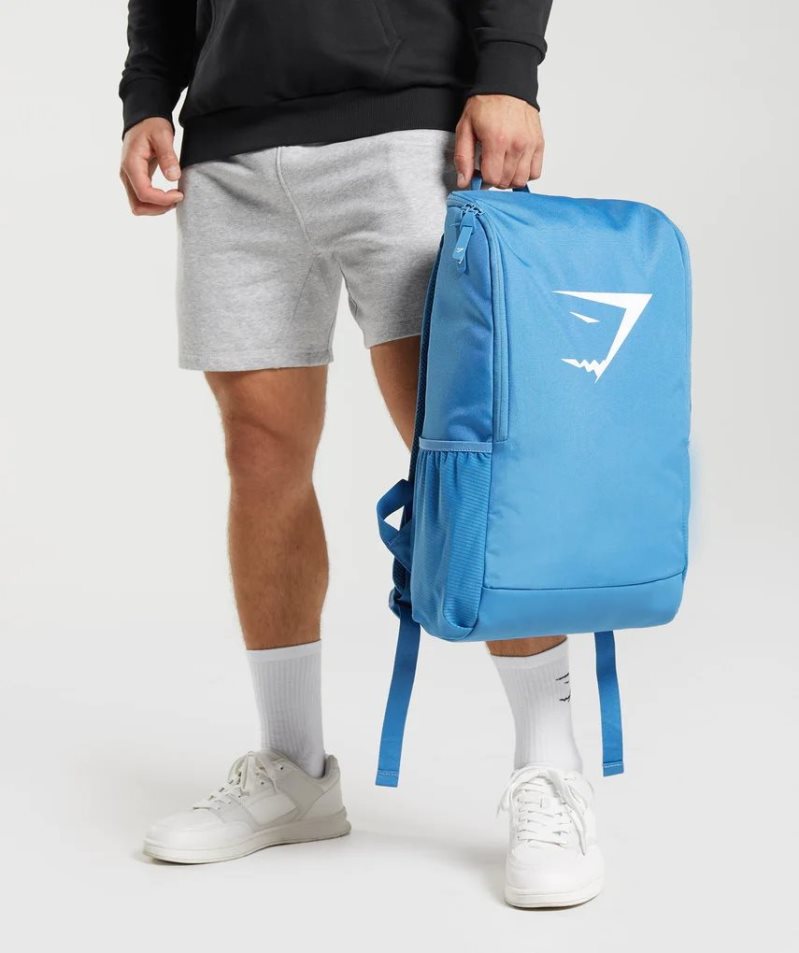 Gymshark Sharkhead Backpacks Blue | CA D83176